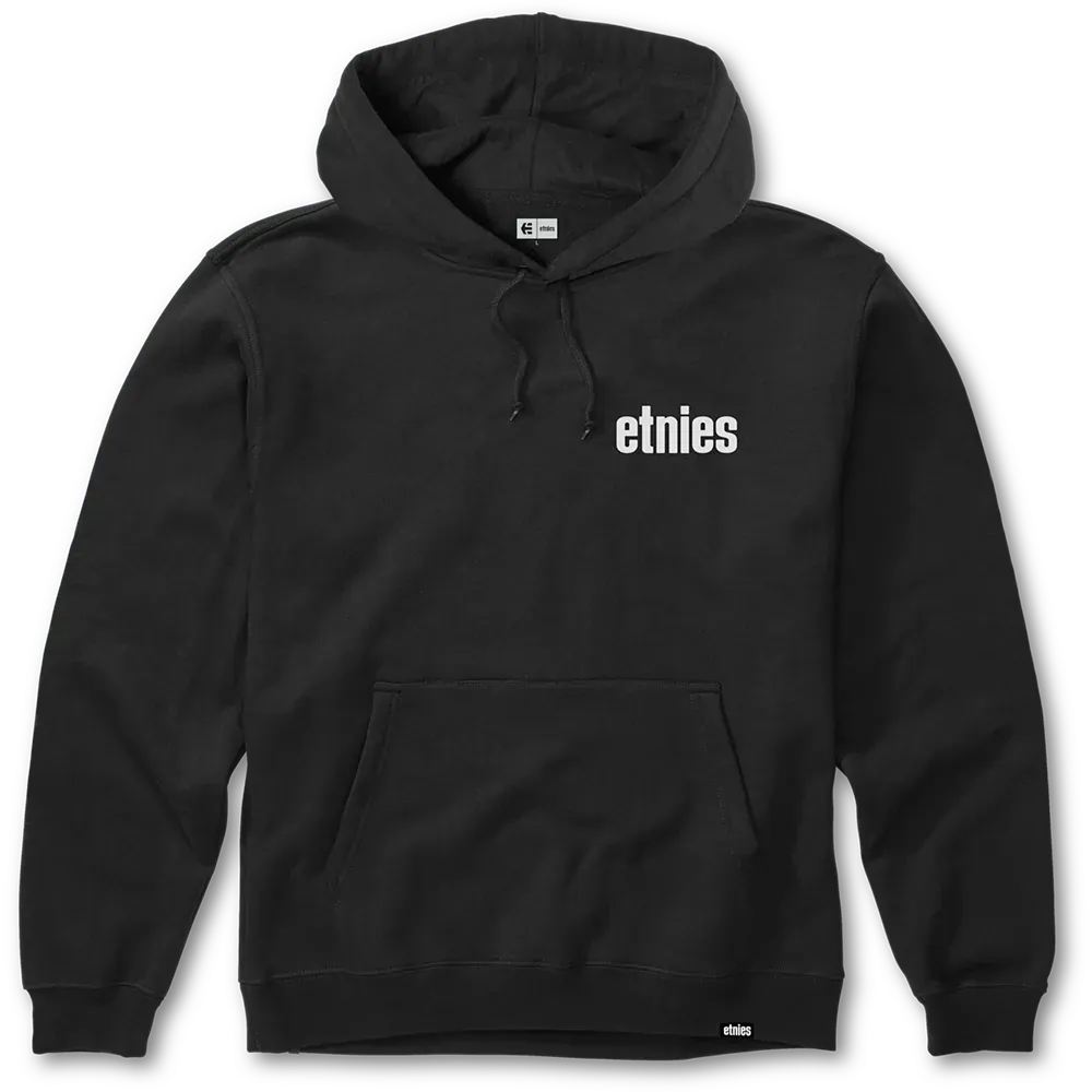 etnies-wordmark-hoodie-felpa-con-cappuccio-nero-bianco image 1