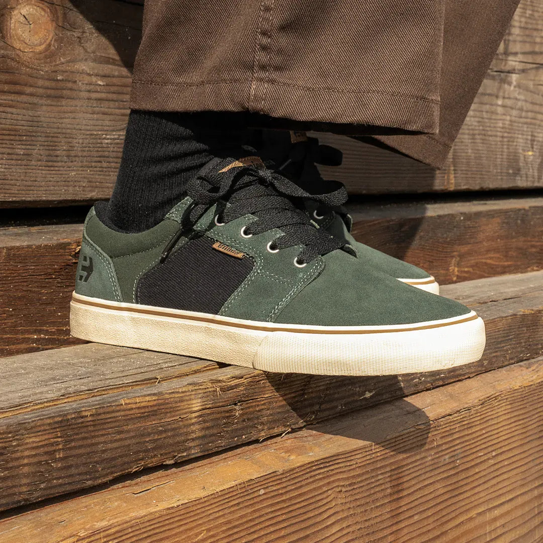 etnies-barge-ls-scarpe-da-skate-low-top-green-gold image 5