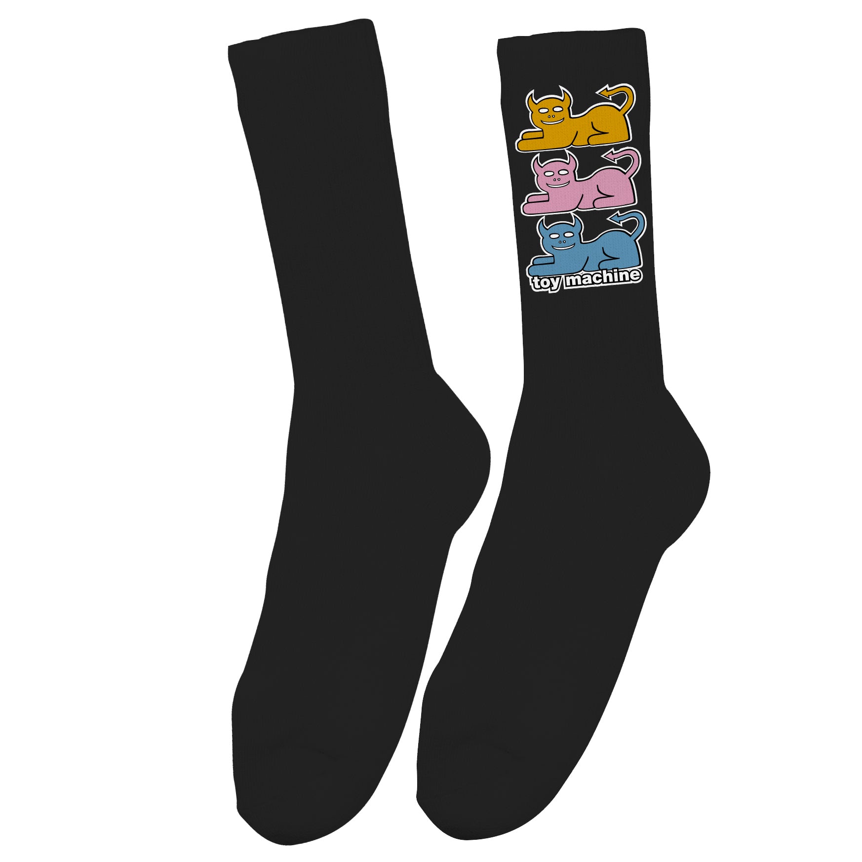 toy-machine-triple-cat-sock-calzini-skate image 3
