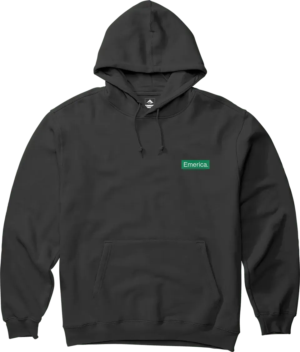 emerica-pure-triangle-hooded-fleece-felpa-con-cappuccio-nera image 1