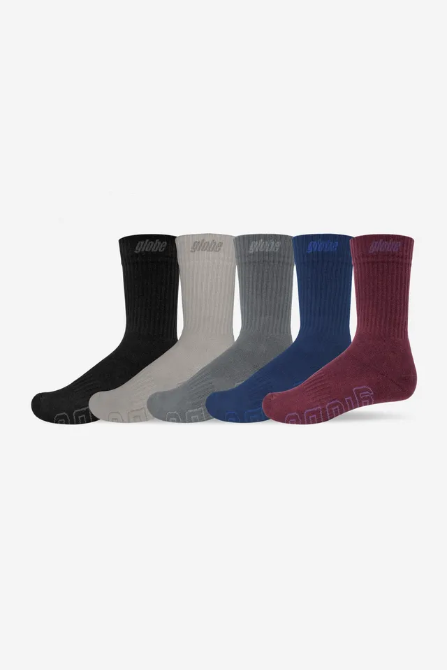 globe-impact-hi-crew-sock-5-pack-calze-skate-in-assorted image 1