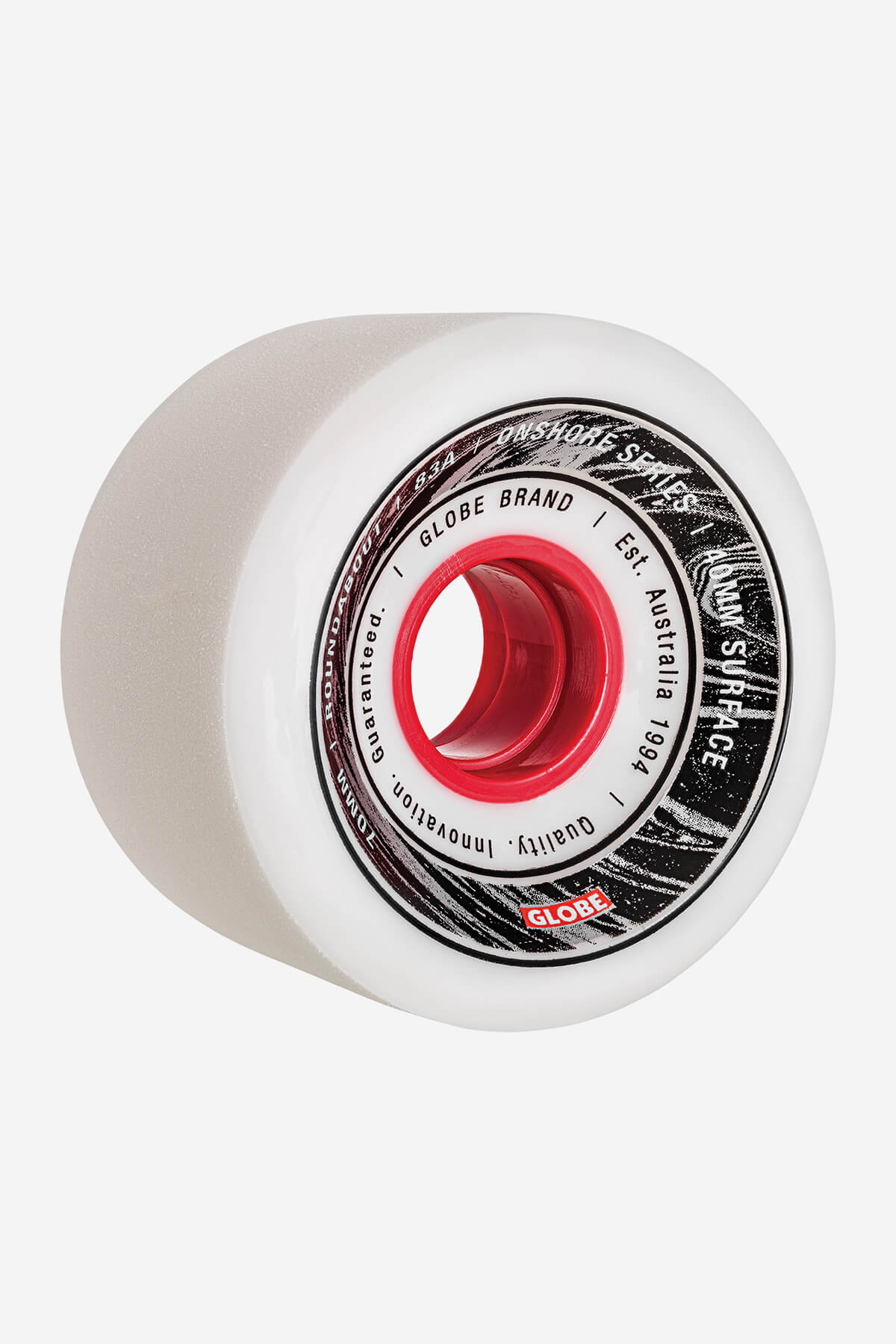 globe-roundabout-onshore-ruote-70mm-83a-white-red-set-4 image 1
