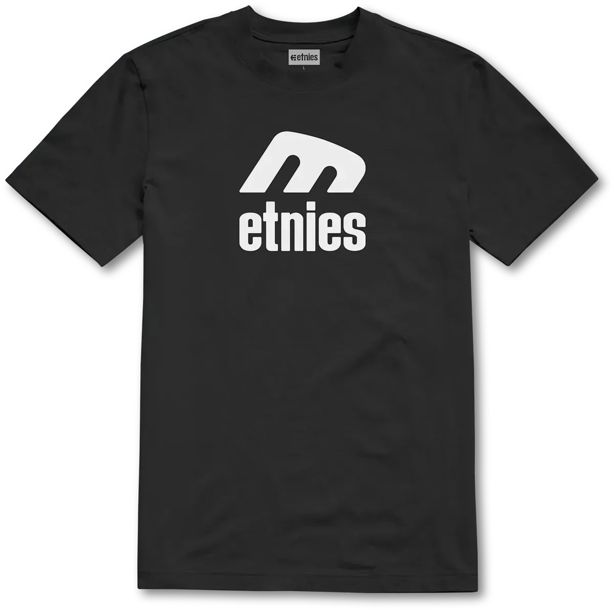 etnies-icon-e-tee-t-shirt-uomo-nero-bianco-taglia-m image 1
