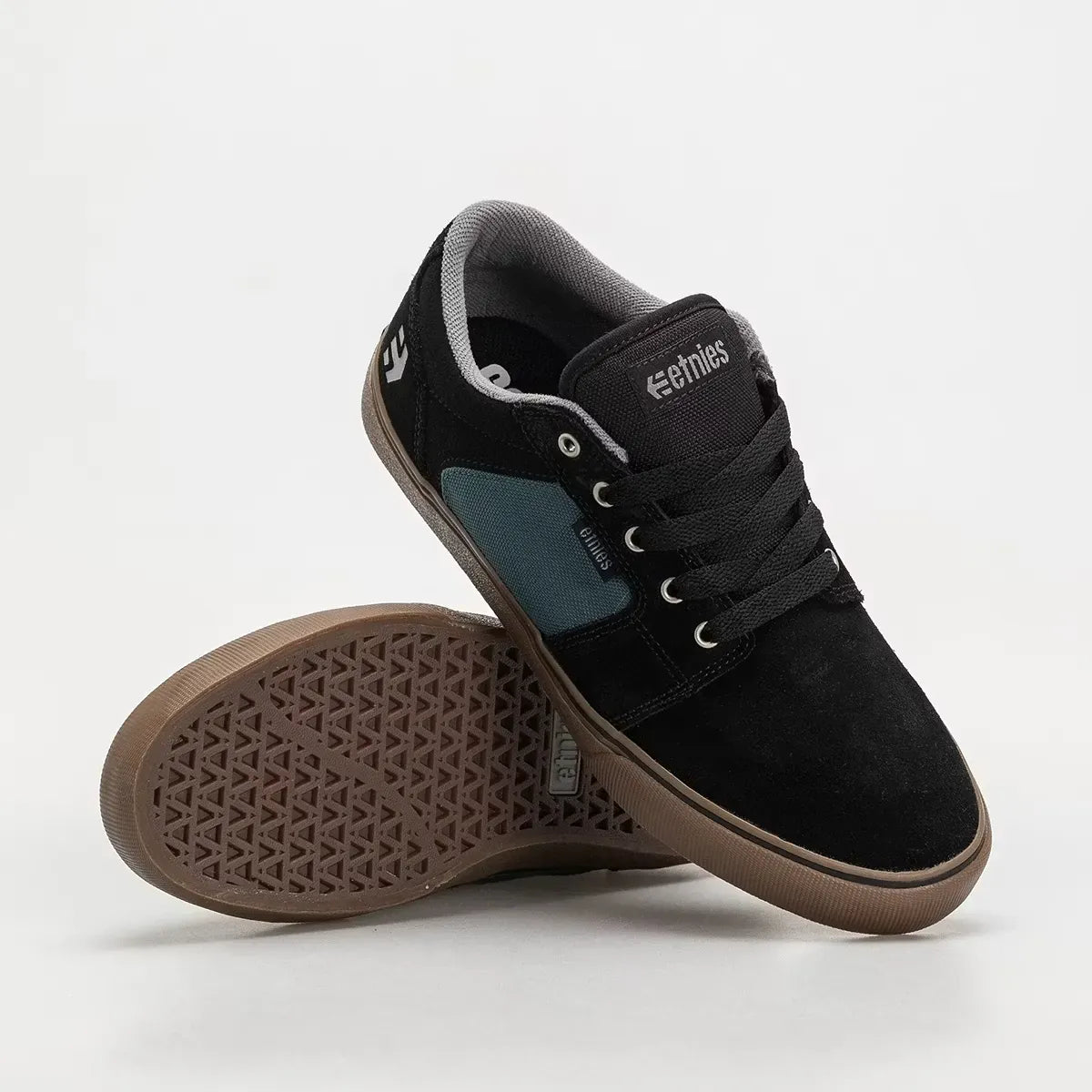 etnies-barge-ls-scarpa-skate-nero-teal image 2