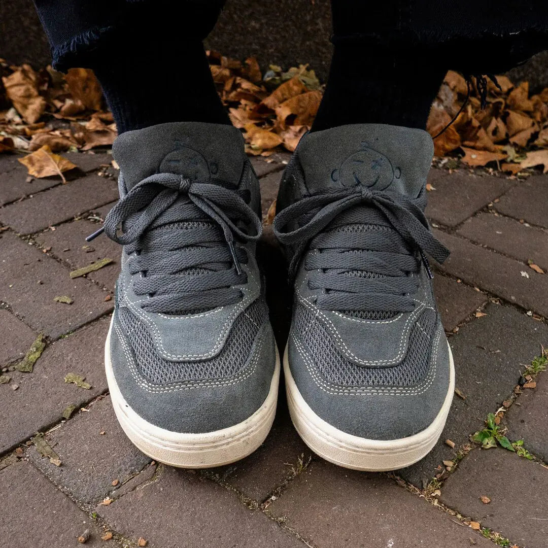 etnies-snake-scarpe-da-skate-chunky-dark-grey-suede-mesh image 6
