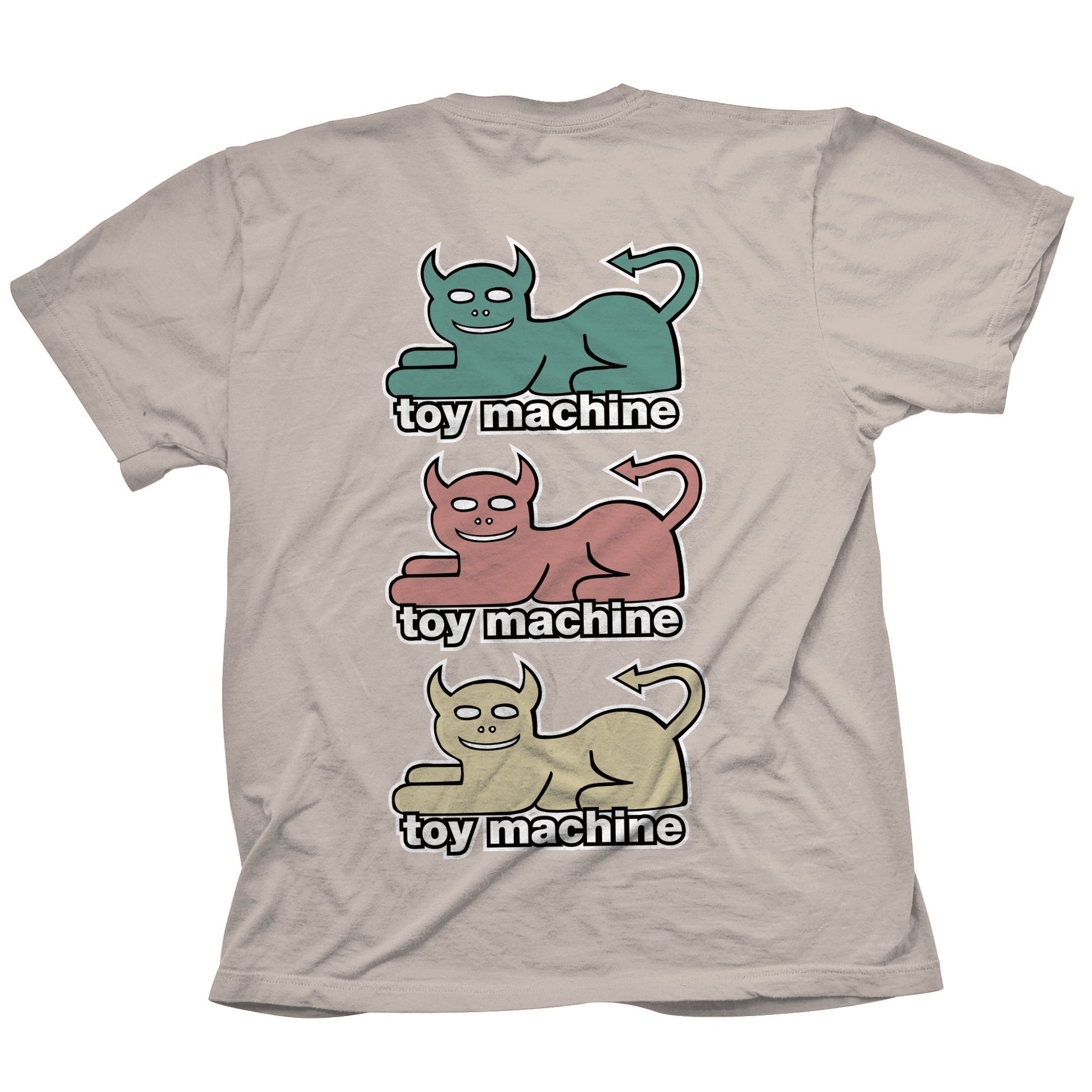 toy-machine-triple-cat-t-shirt-skate-uomo image 1