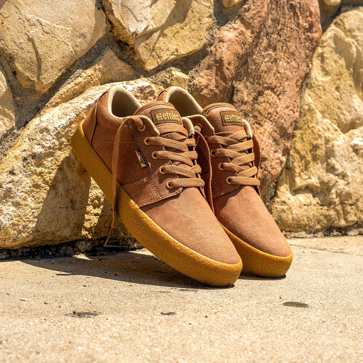 etnies-barge-ls-premium-brown-beige-gum-scarpe-skate-in-canapa image 3