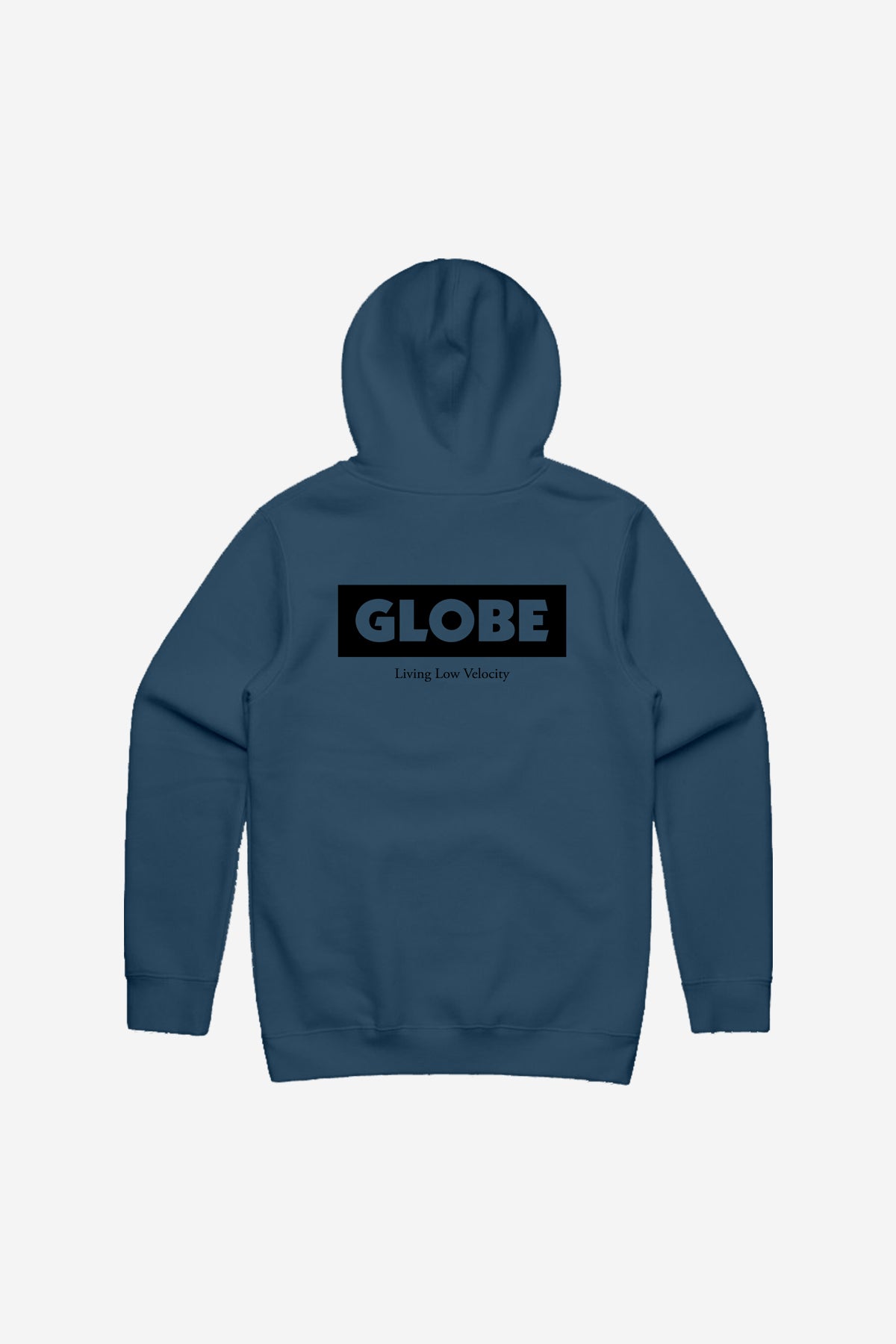 globe-living-low-velocity-hoodie-steel-blue-felpa-con-cappuccio image 2