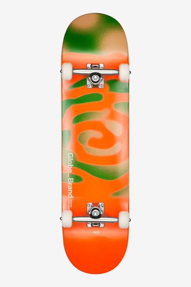 globe-g0-pond-8-25-complete-skateboard-orange-moss image 1