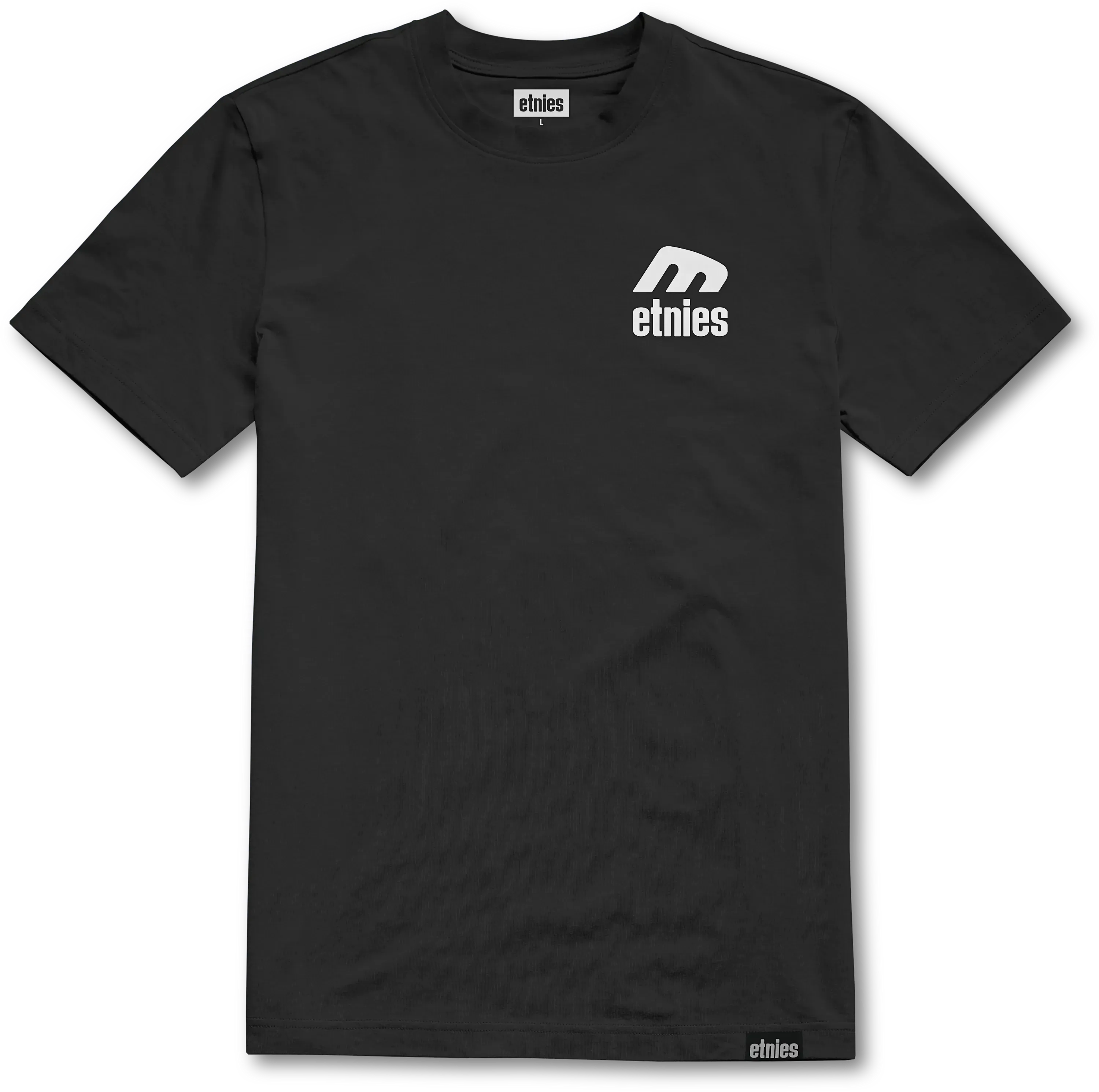 etnies-team-tee-t-shirt-nero-bianco image 1