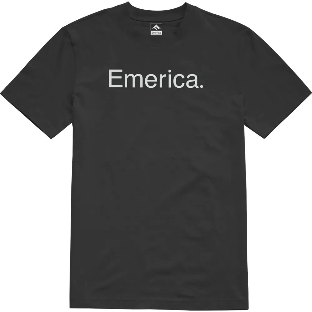 emerica-pure-tee-black-t-shirt-skate-uomo-cotone image 1