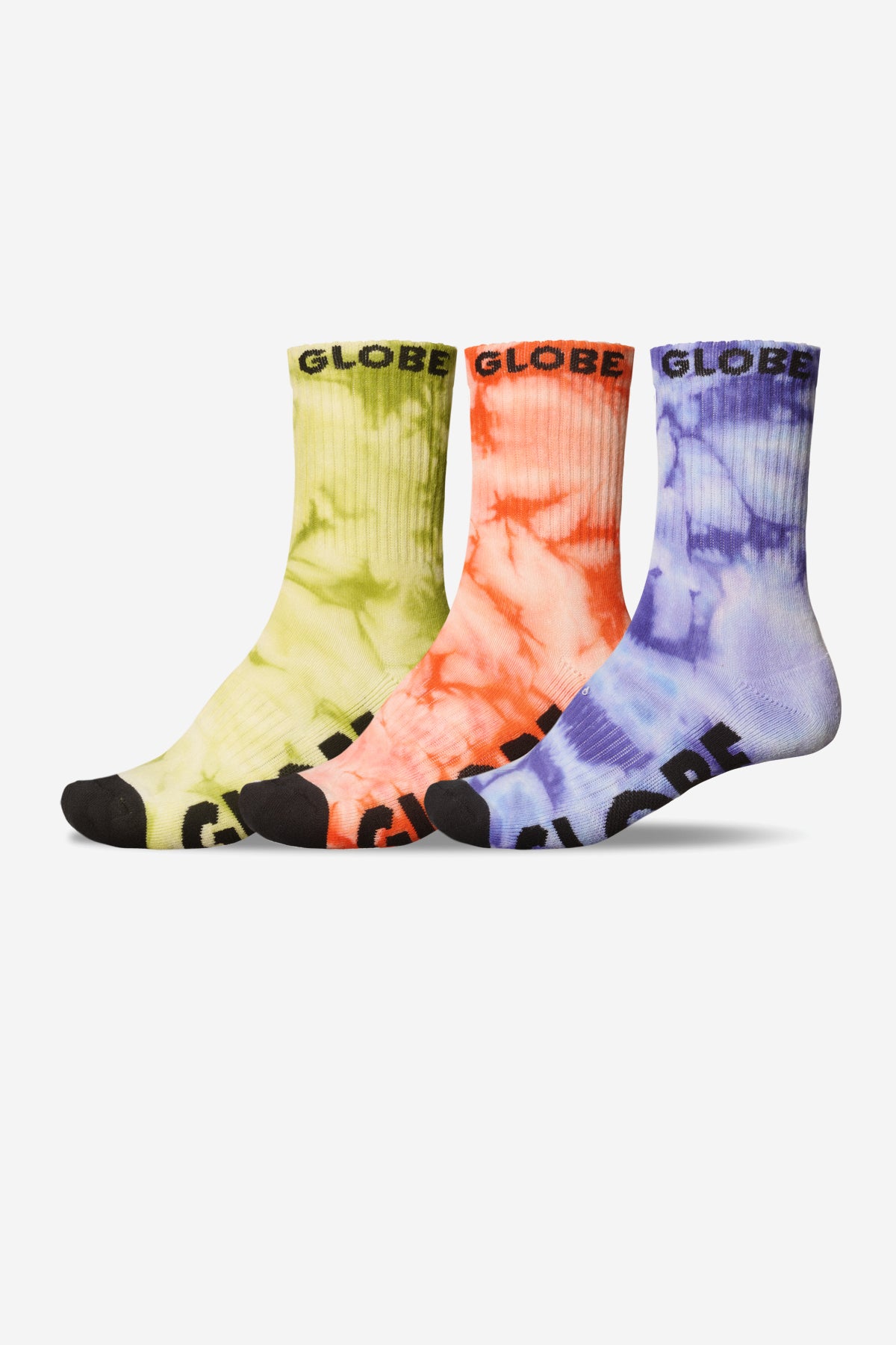 globe-all-tied-up-youth-calzini-skate-3-pack-assorted image 1