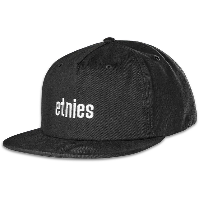 etnies-wordmark-embroidery-snapback-cappello-nero image 1