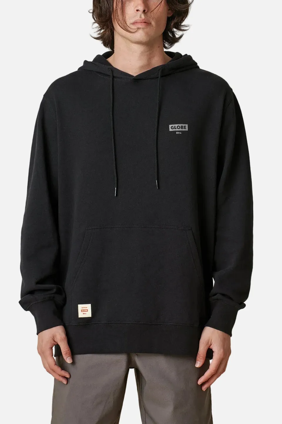 globe-living-low-velocity-hoodie-felpa-con-cappuccio-black image 1