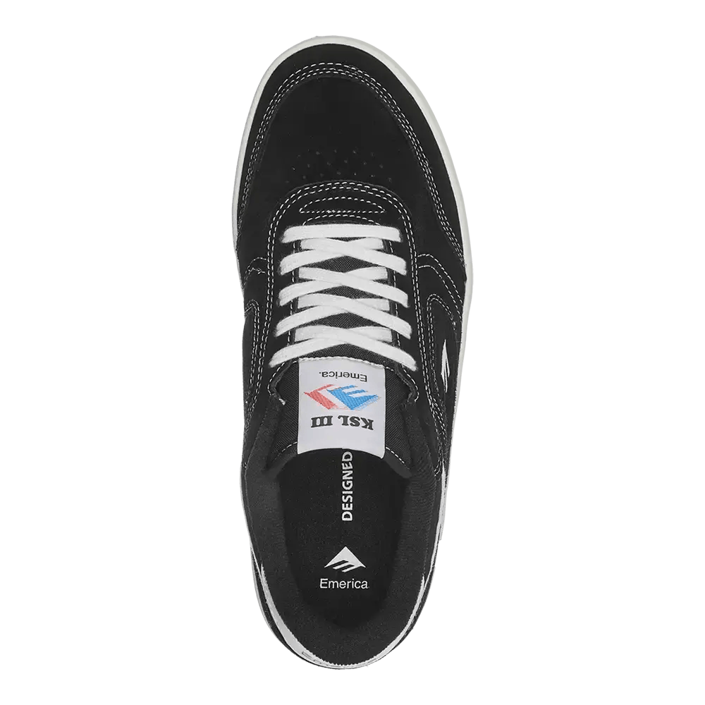 emerica-ksl-iii-scarpe-skate-kevin-spanky-long-black-white-white-suede image 2