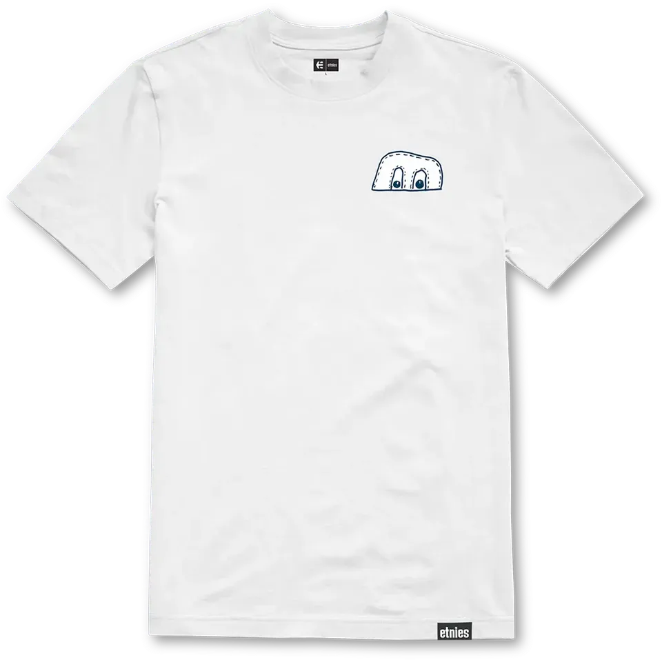 etnies-x-fos-tee-t-shirt-skate-white-navy image 1