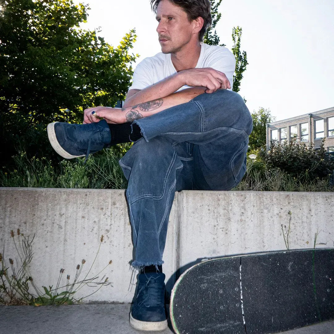 etnies-snake-scarpe-da-skate-chunky-dark-navy-suede-cordura image 8