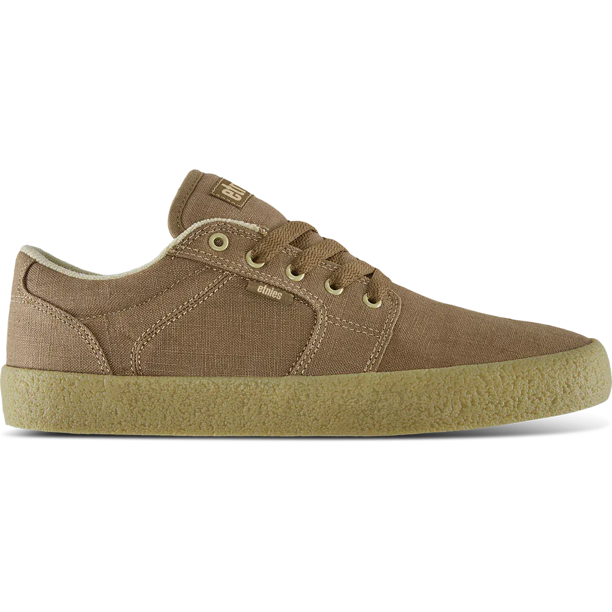 etnies-barge-ls-premium-brown-beige-gum-scarpe-skate-in-canapa image 1