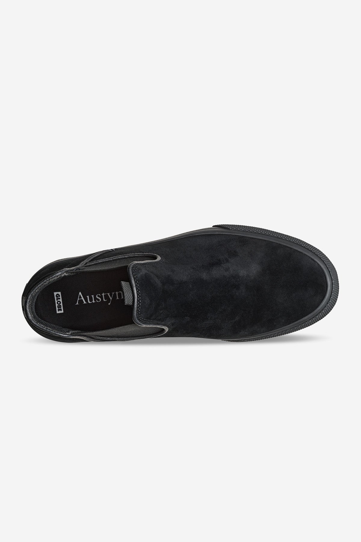 globe-dover-black-suede-gillette-scarpe-skate-mid-slip-on image 2