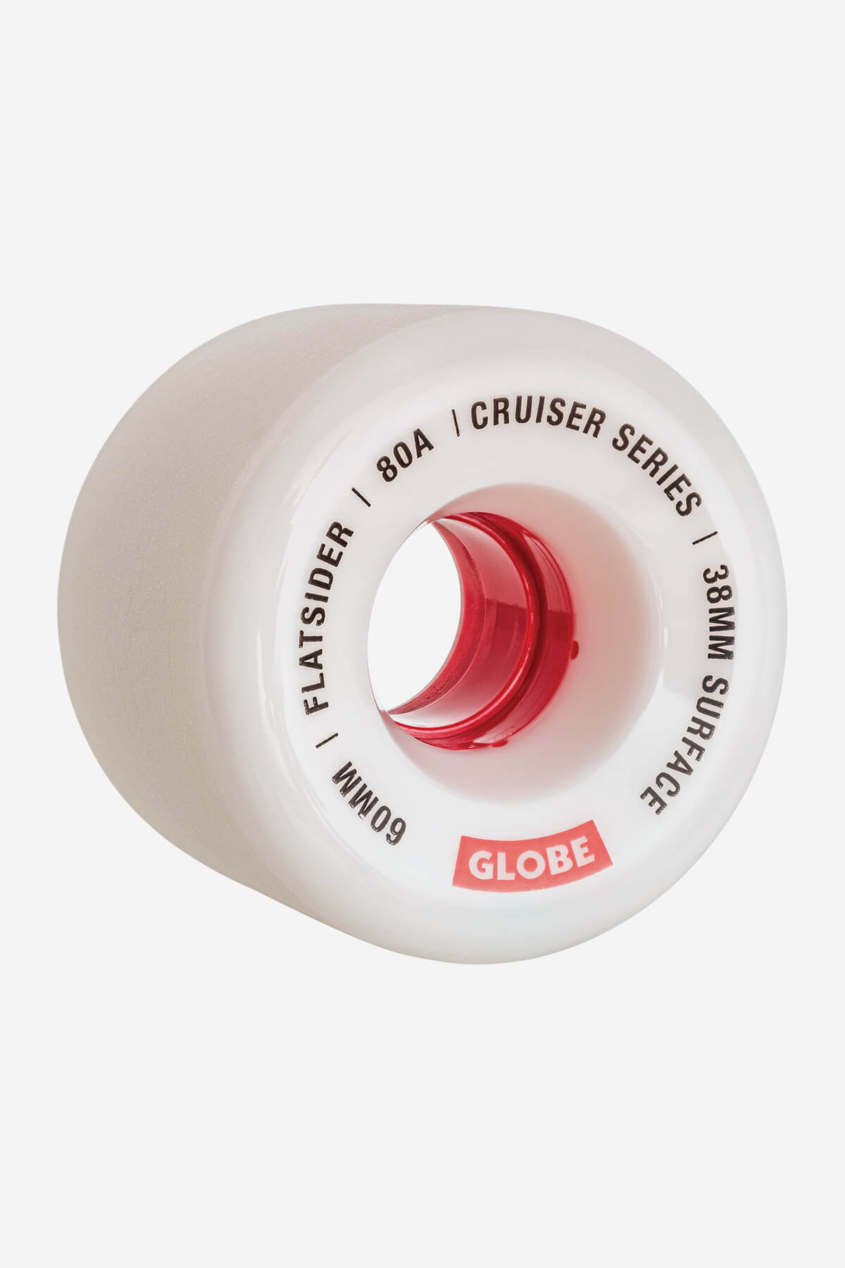 globe-flatsider-cruiser-wheel-60mm-white-red-ruote-4-pz image 1