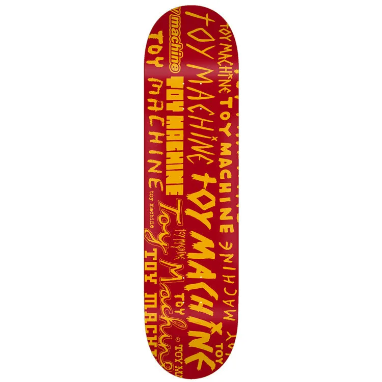 toy-machine-word-marks-red-8-00-tavola-skateboard image 1