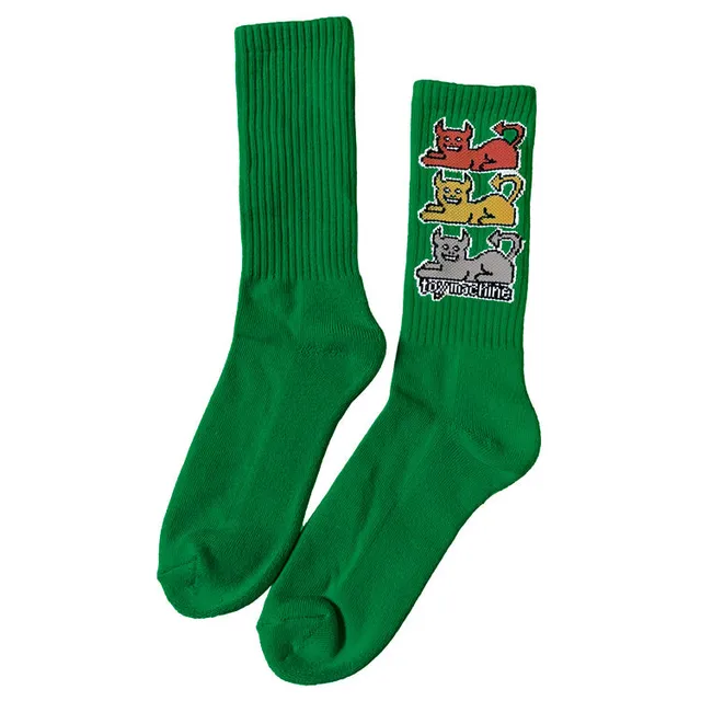 toy-machine-triple-cat-sock-calzini-skate image 1