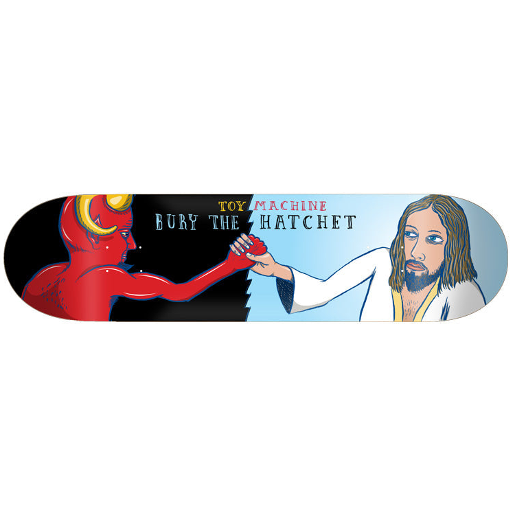 toy-machine-bury-the-hatchet-sym-tavola-skateboard-deck-8-00 image 2