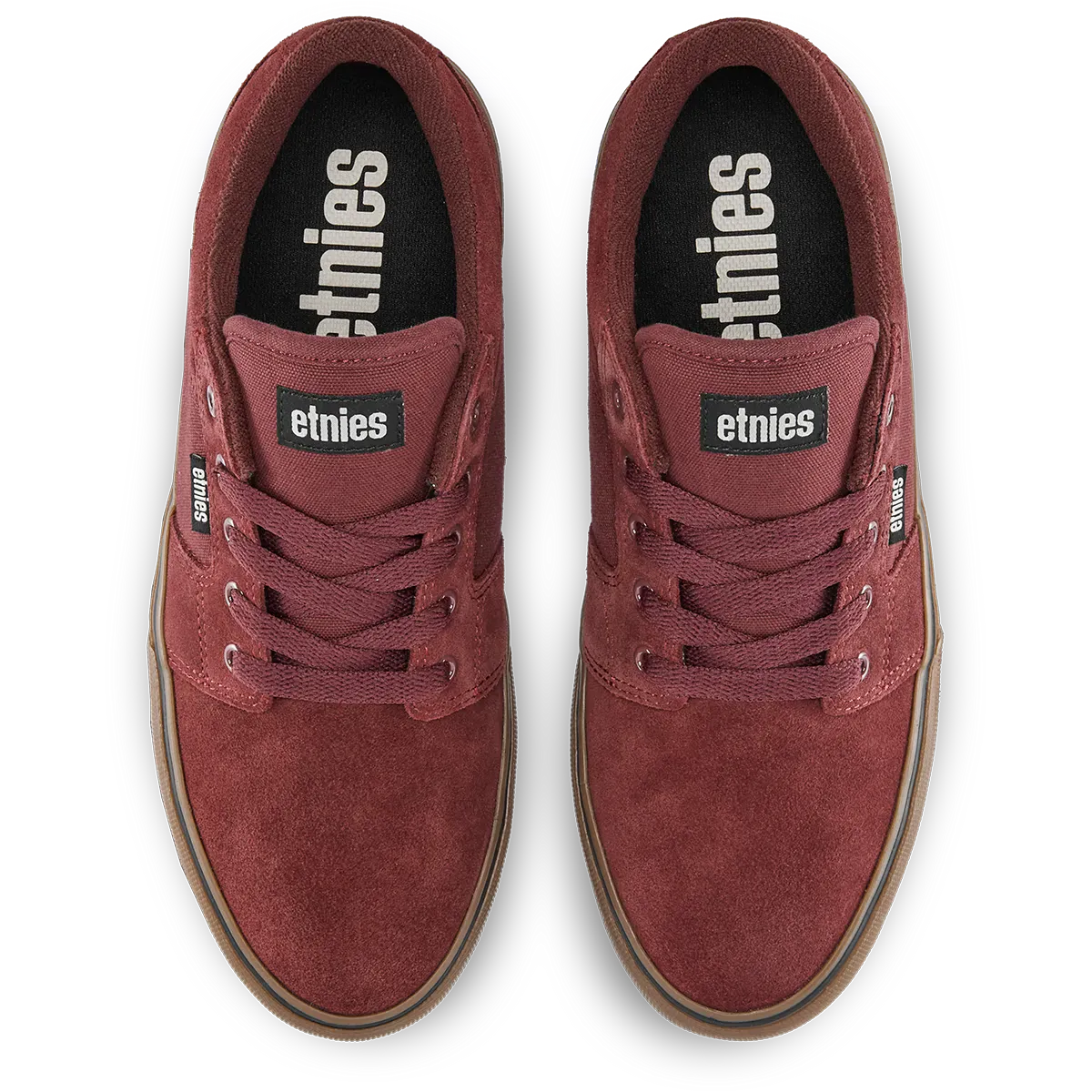 etnies-barge-ls-scarpe-da-skate-low-top-burgundy-gum image 2