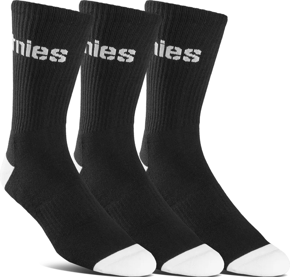 etnies-stencil-icon-sock-3-pack-calze-crew-nero image 1