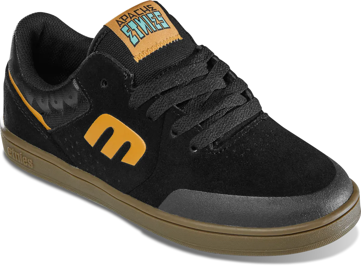 etnies-marana-kids-x-apache-scarpe-skate-bambino-black-gum image 5
