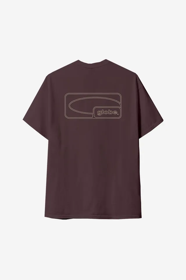 globe-block-tee-prune-t-shirt-in-cotone-organico image 1