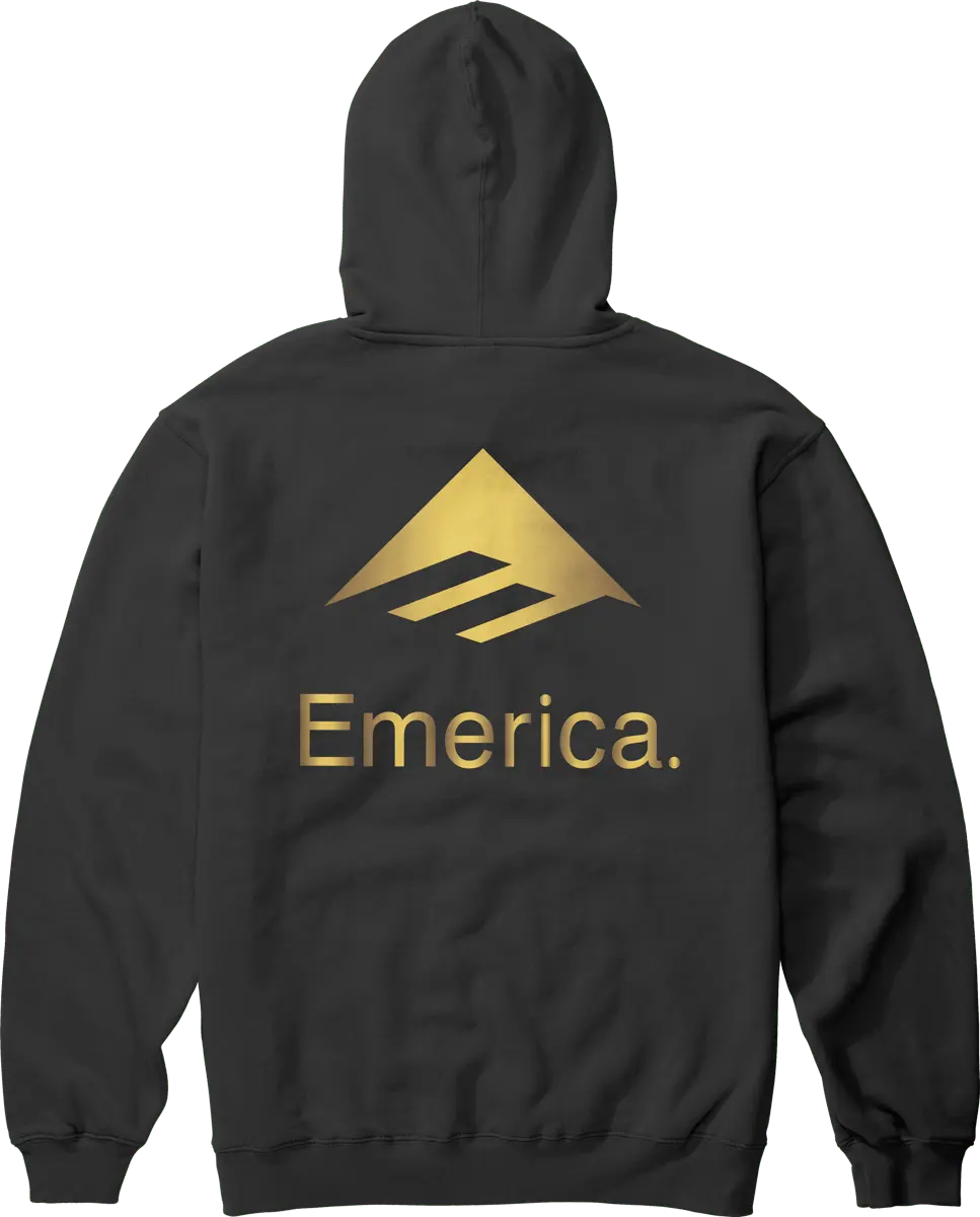 emerica-lockup-pullover-felpa-con-cappuccio-black-gold image 2