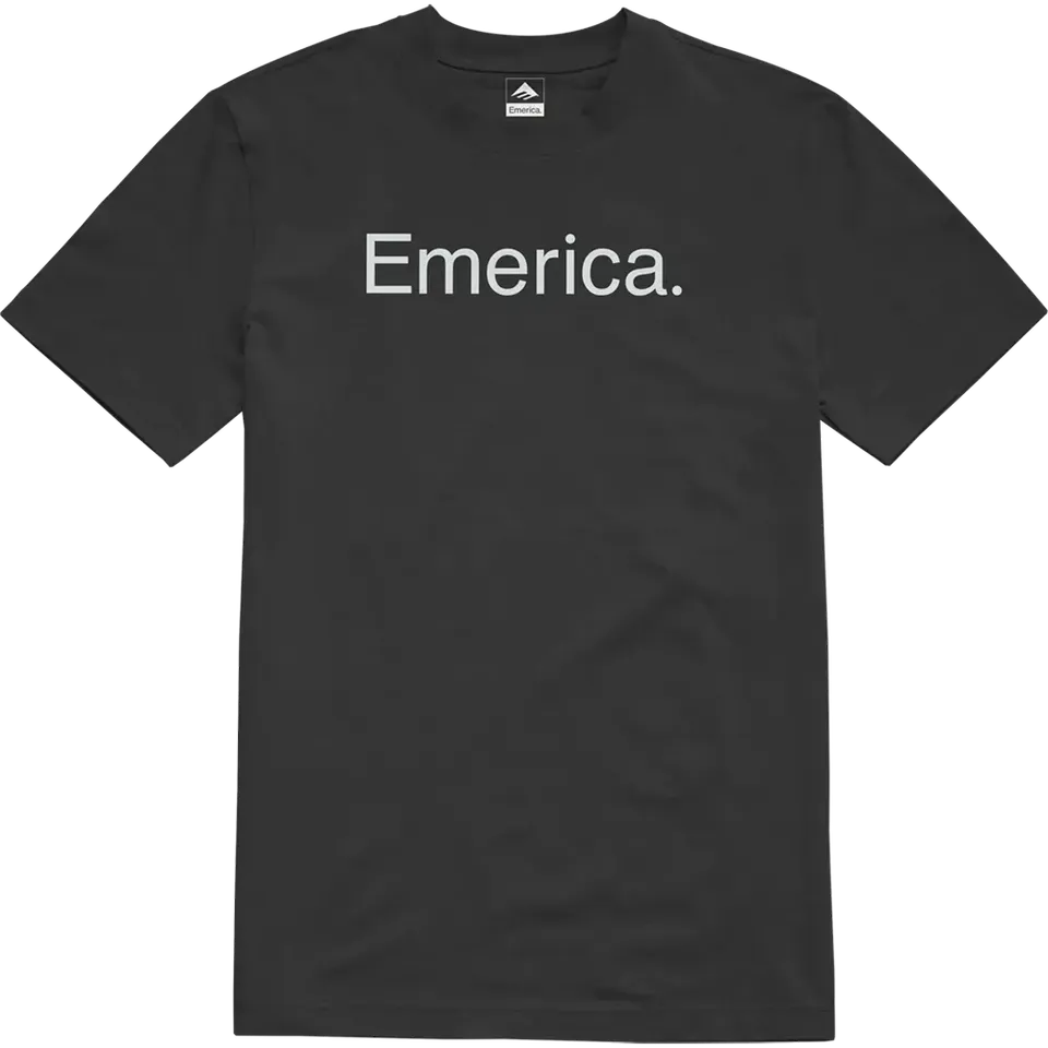 emerica-pure-tee-black-t-shirt-skate-uomo-cotone image 1