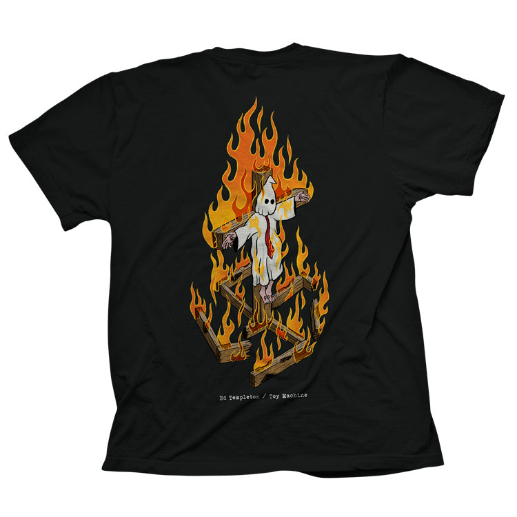 toy-machine-charred-cross-tee-nera-t-shirt-skate image 1