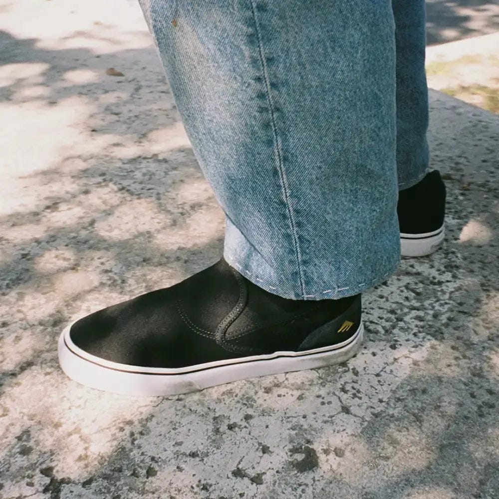 emerica-wino-g6-slip-on-scarpe-skate-black-white-gold image 2