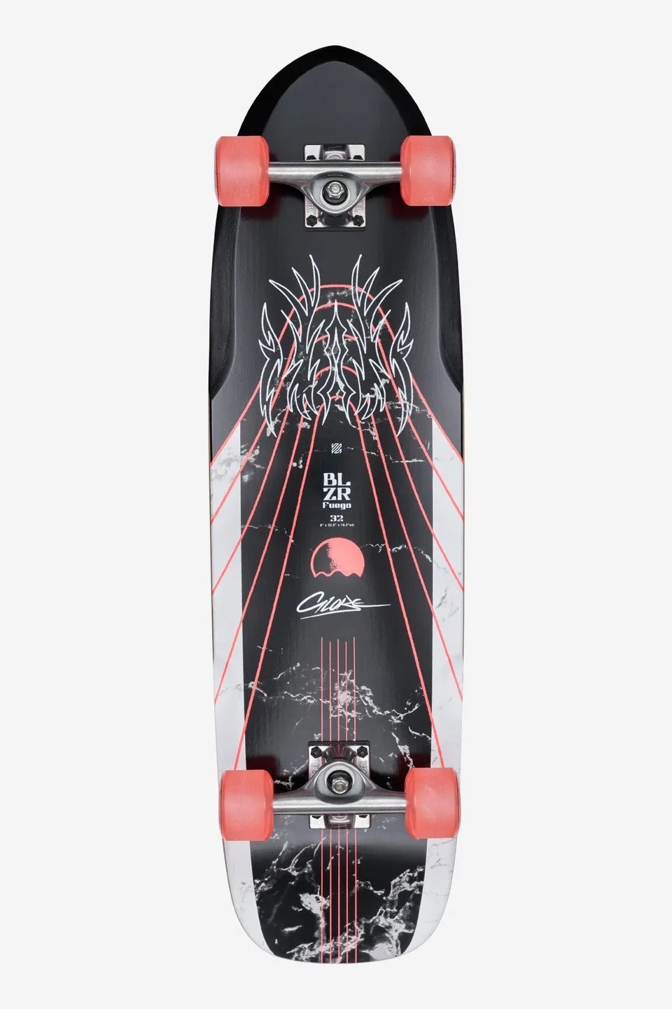 globe-blazer-fuego-cruiserboard-32-bamboo-red image 1