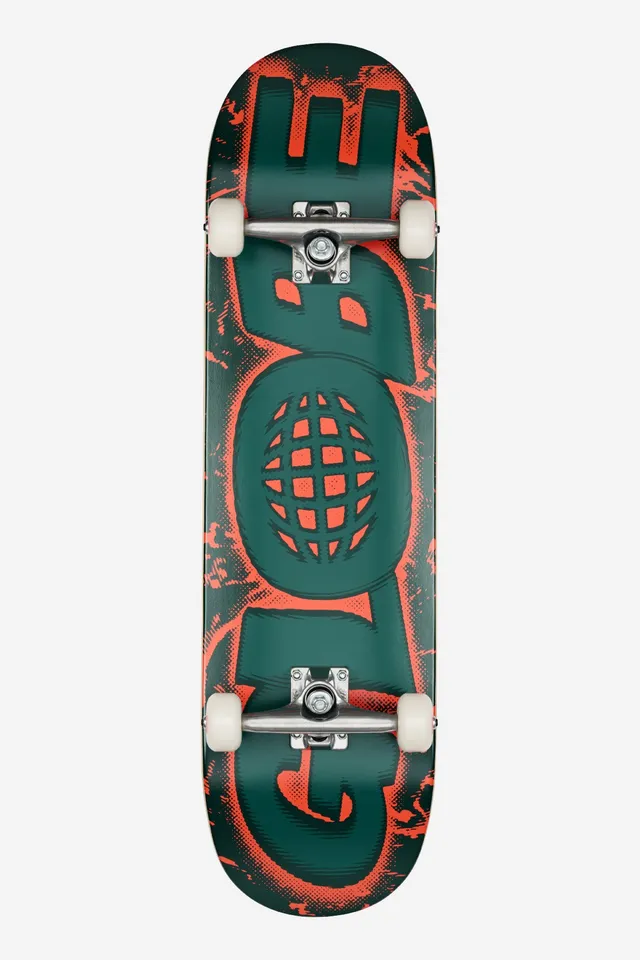 globe-g0-reverb-8-375-tavola-completa-skateboard-dark-olive-phantom image 1