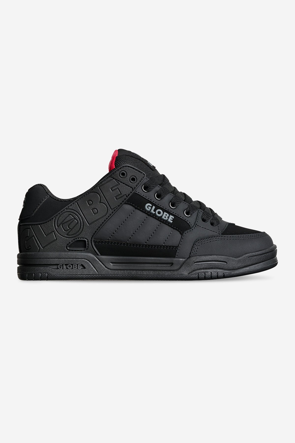 globe-tilt-black-red-tartan-scarpe-skate image 1