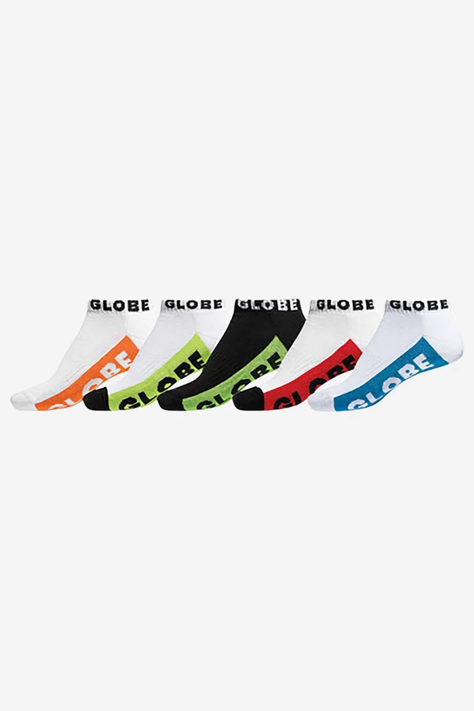 globe-multi-brights-ankle-sock-5-pack-calze-skate-corte-multi image 1