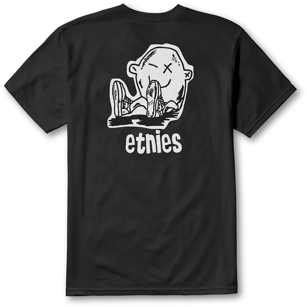 etnies-x-fos-t-shirt-uomo-black-white image 3
