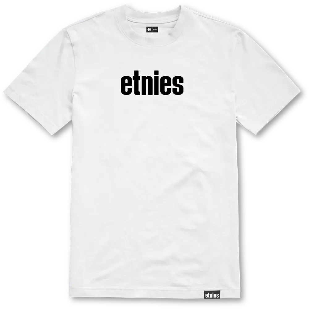 etnies-wordmark-tee-t-shirt-skate-in-cotone-white image 1