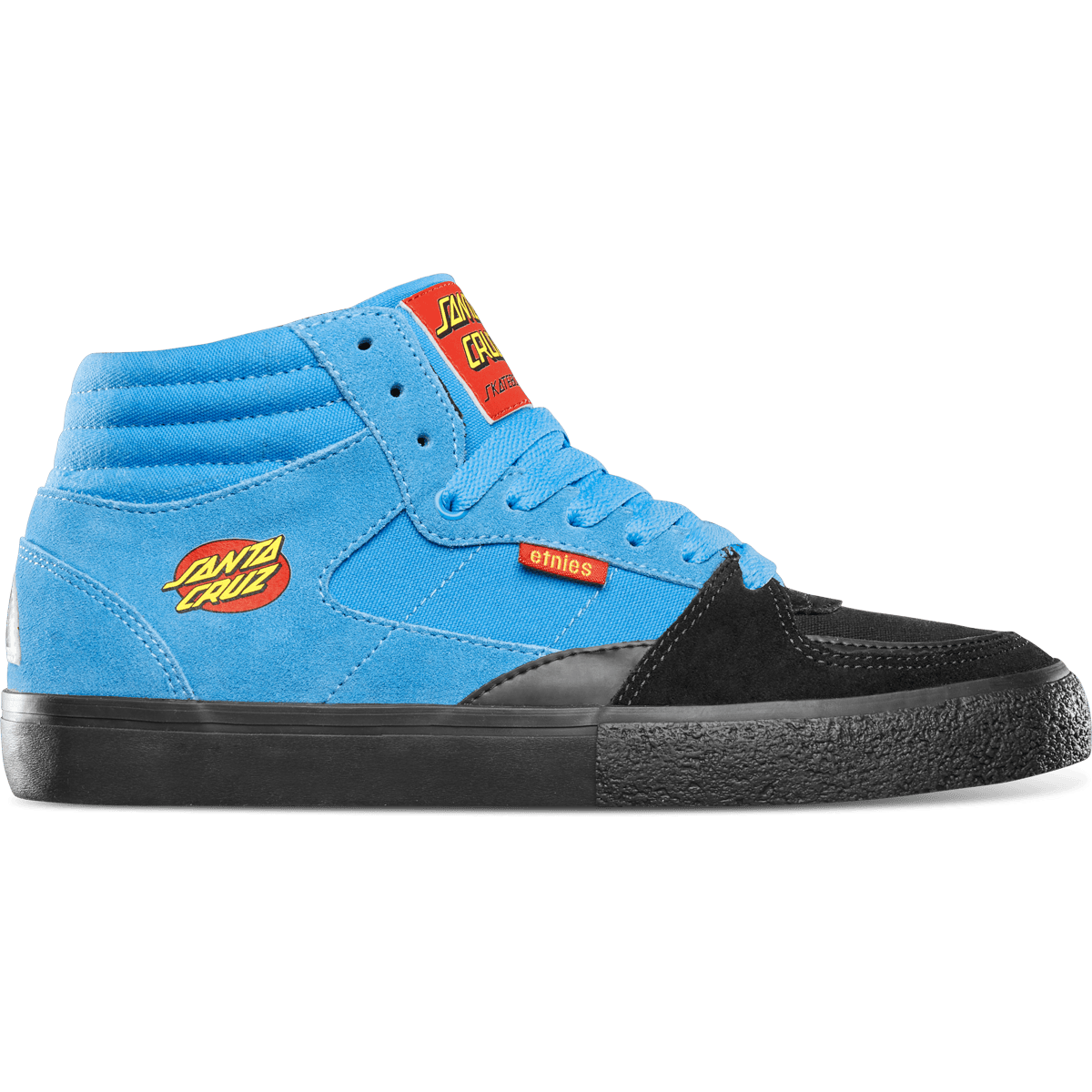 etnies-screw-mid-vulc-x-santa-cruz-retro-scarpe-skate-mid-uomo-nero-blu-nero image 1