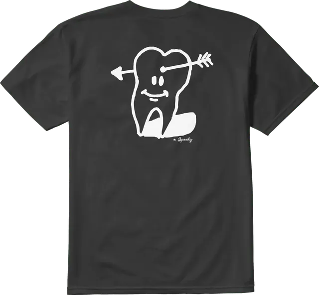 emerica-spanky-tooth-tee-nera-t-shirt-con-grafica-fronte-retro image 1
