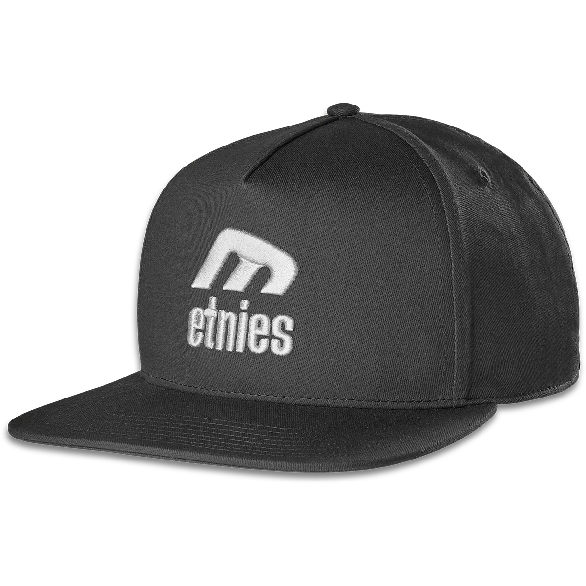 etnies-icon-e-snapback-cappellino-black-white image 1