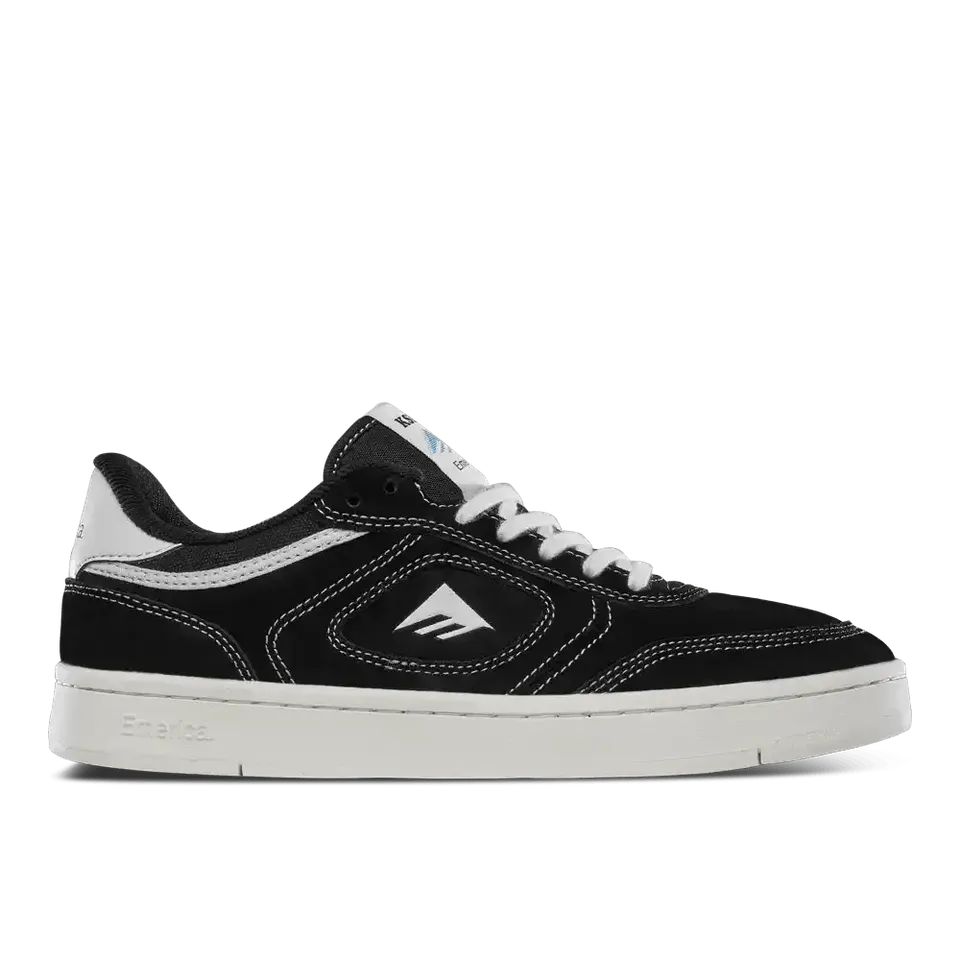 emerica-ksl-iii-scarpe-skate-kevin-spanky-long-black-white-white-suede image 1