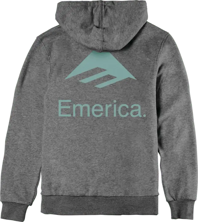 emerica-lockup-pullover-felpa-con-cappuccio-charcoal-heather-heavyweight image 2