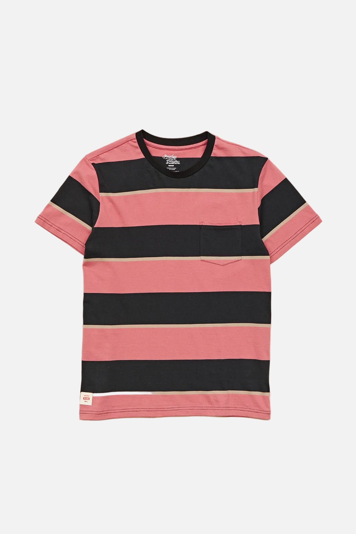 globe-bootleg-dreams-stripe-tee-t-shirt-uomo-red-smoke image 4