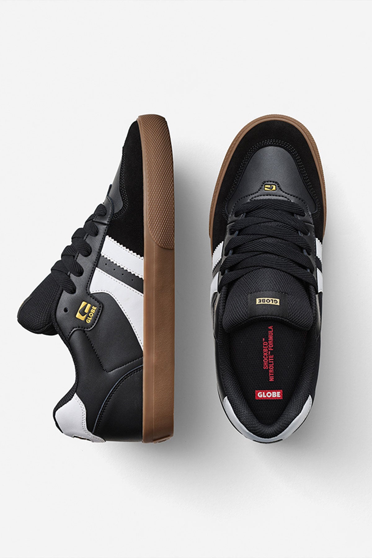globe-encore-2-black-white-tobacco-scarpe-skate-basse image 4