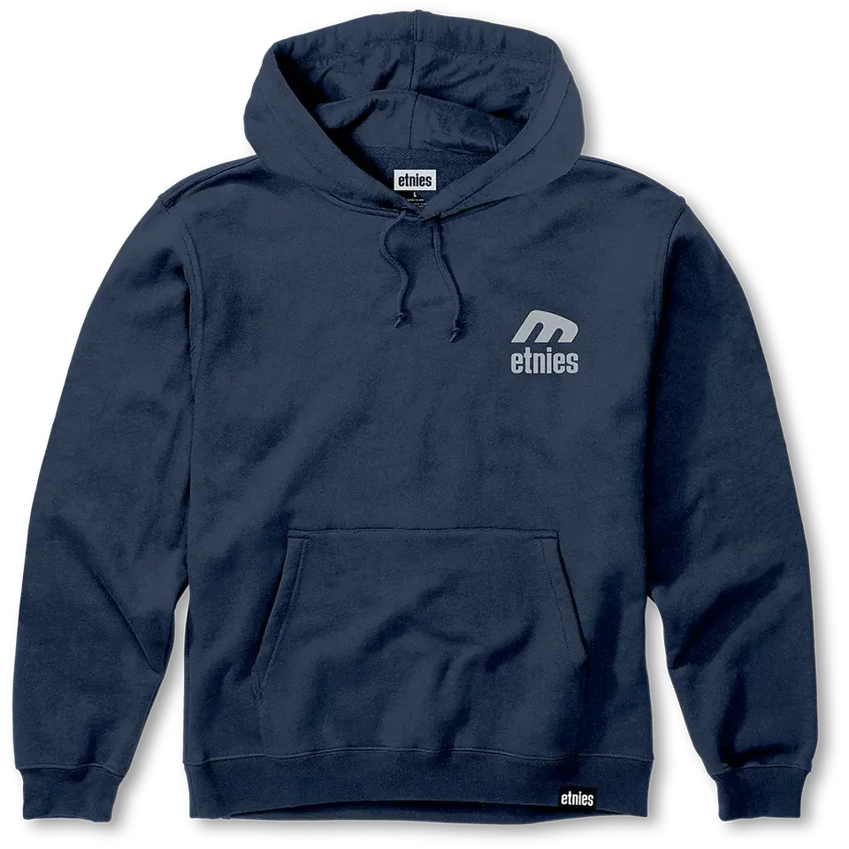 etnies-icon-e-pullover-felpa-con-cappuccio-navy-grey image 1