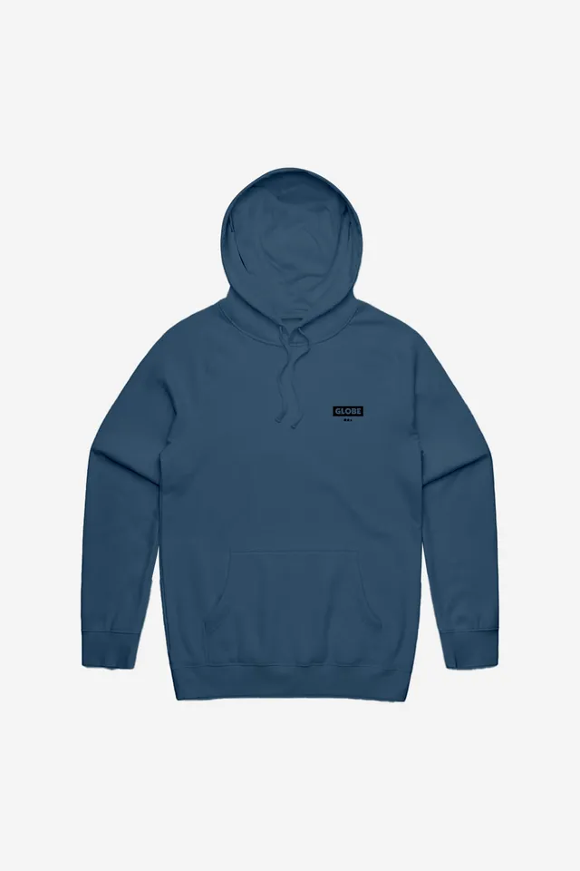 globe-living-low-velocity-hoodie-steel-blue-felpa-con-cappuccio image 1